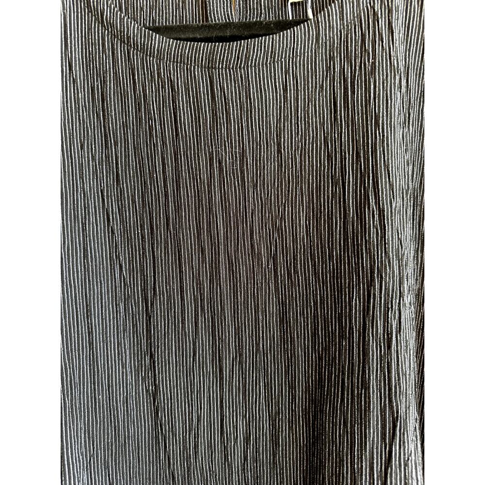 Elieen Fisher Black/White Tencel Organic Cotton Dress With Pocket Size Small - Picture 5 of 7